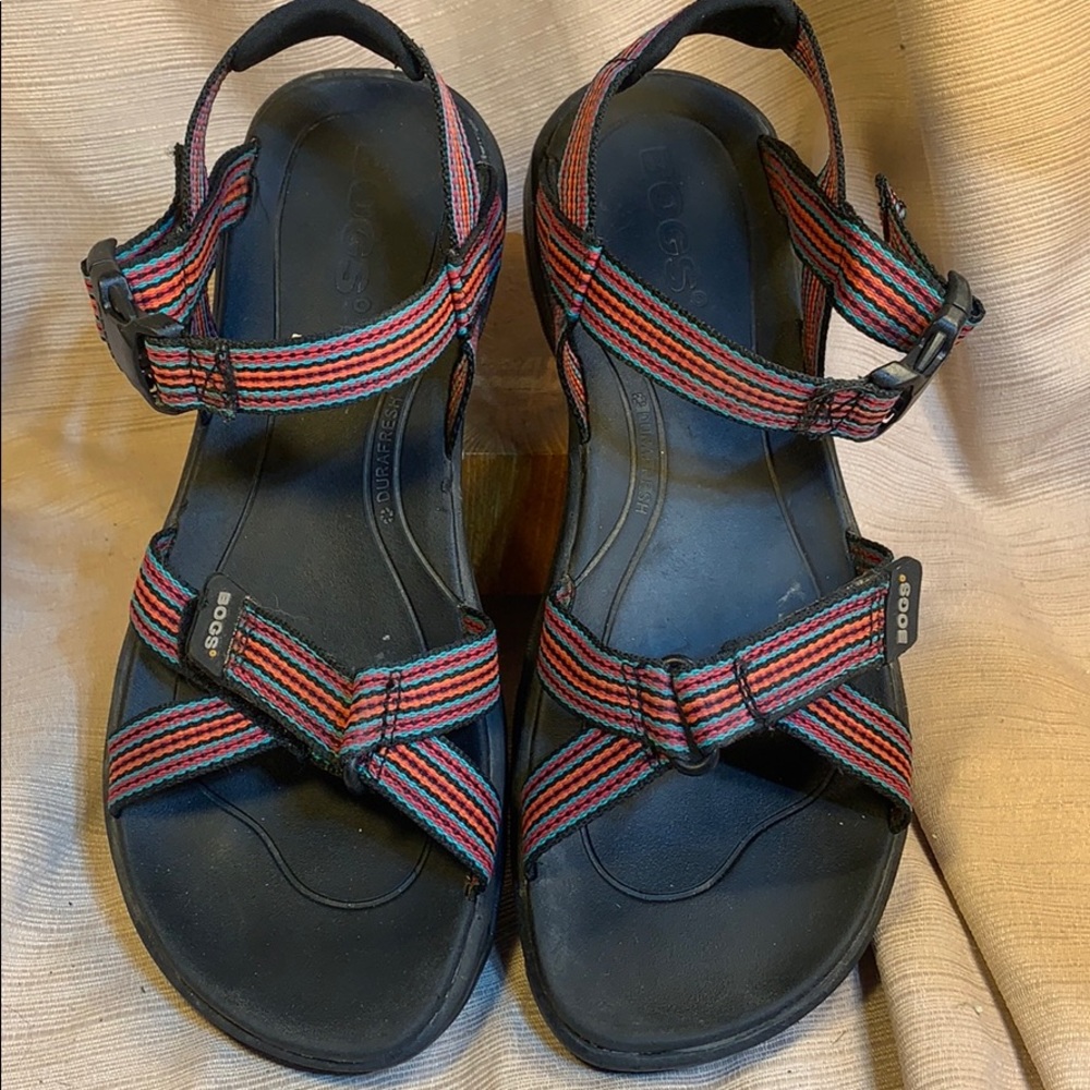 BOGS rio stripe sandals H2O comfy durable